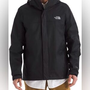 Men’s Northface Nylon Venture Stow Jacket Packable Windbreaker Black XL